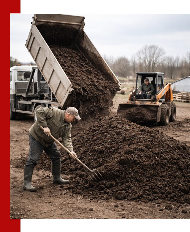 Доставка и продажа перегноя в Заволжье быстро и дешево