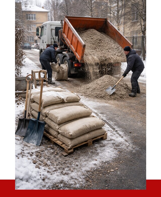 Противогололедные материалы оптом в Заволжье от 4277 р. | ПРОНЕРУДЗвл