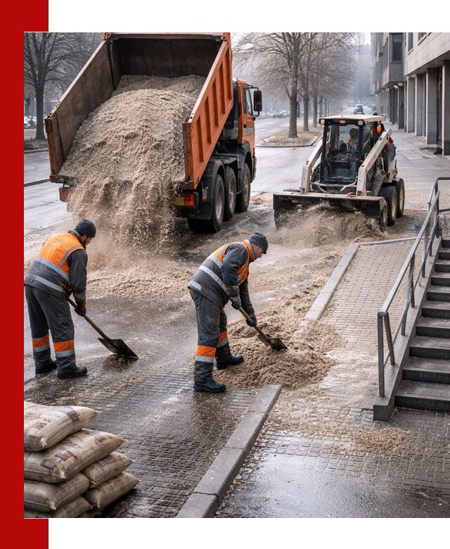 Поставка противогололедных материалов в Заволжье