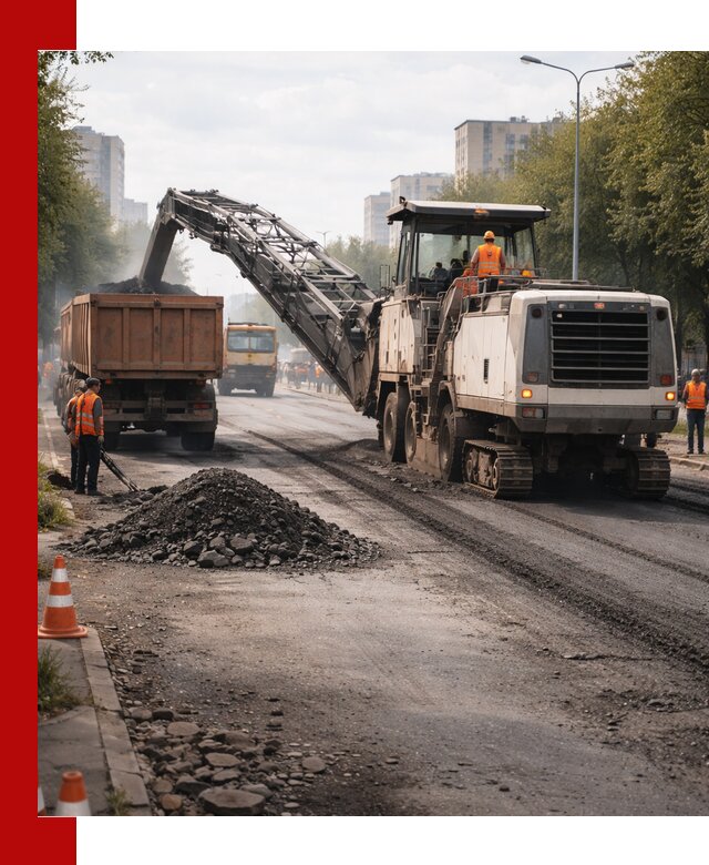 Фрезерованный асфальт в Заволжье — удаление и вывоз старого покрытия