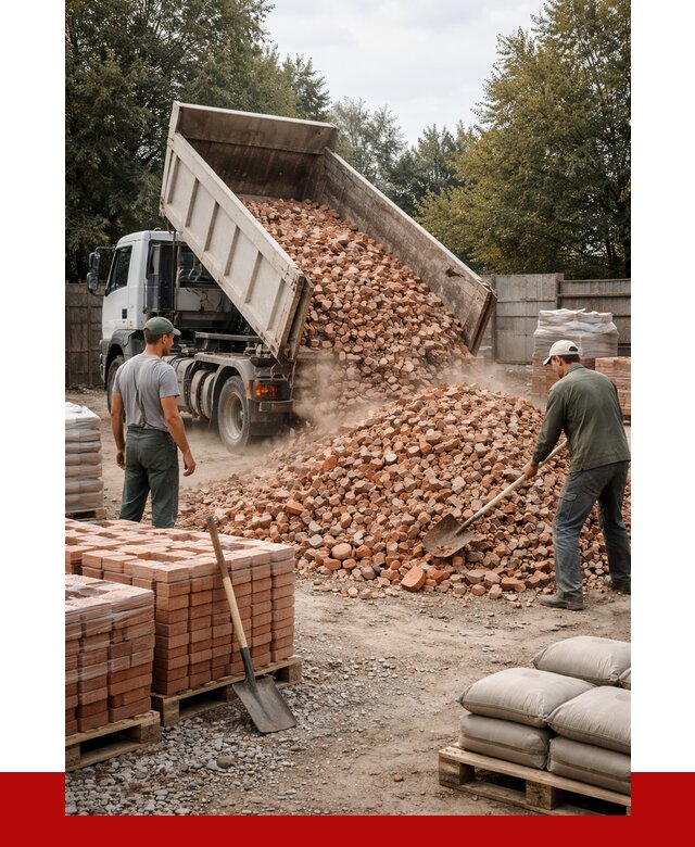 Бой кирпича в Заволжье с доставкой от 4277 руб/куб | ПРОНЕРУДЗвл