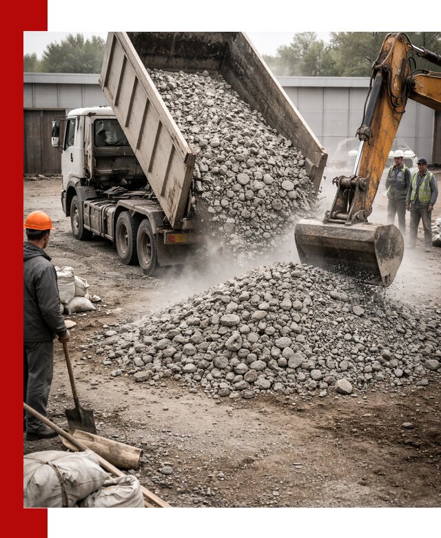 Доставка дробленого бетона в Заволжье оптом и в розницу