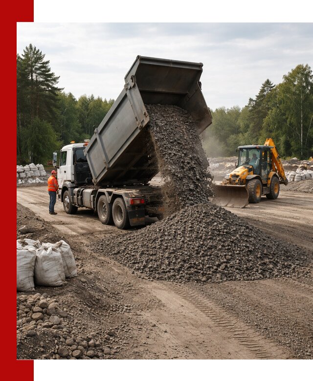 Доставка дробленого асфальта в Заволжье для дорожных работ