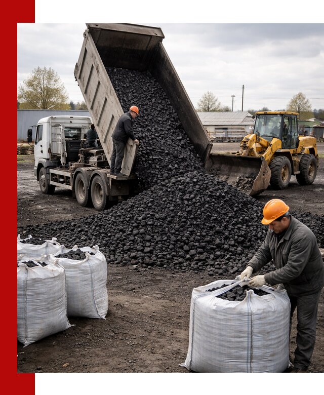 Доставка каменного угля в Заволжье оптом и в розницу