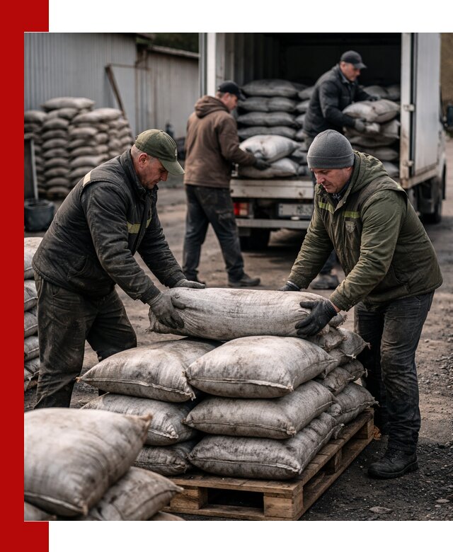 Доставка угля в мешках по выгодным ценам в Заволжье