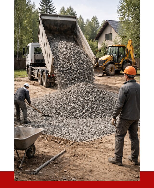 Отсыпка участка щебнем в Заволжье от 6620 р. ПРОНЕРУДЗвл