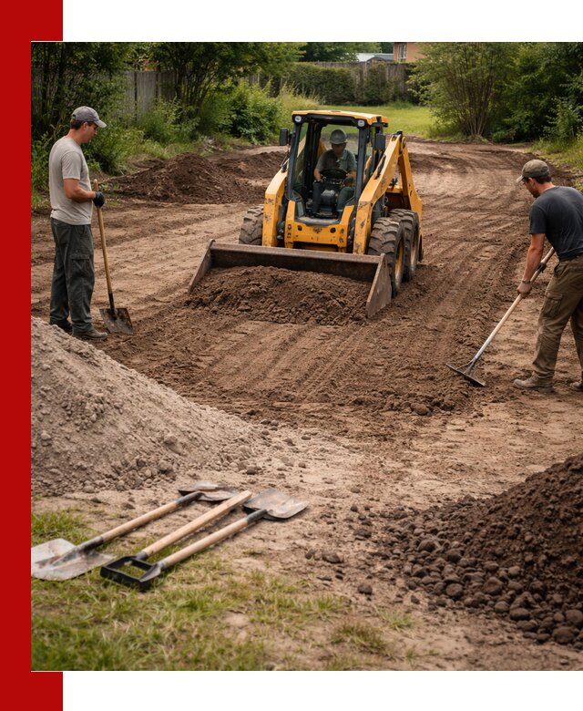 Планировка участка грунтом с вывозом и доставкой в Заволжье