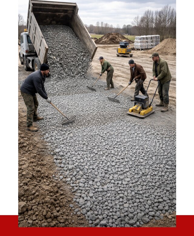 Устройство щебеночной подушки в Заволжье от 4583 р. ПРОНЕРУДЗвл