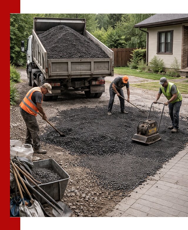 Асфальтовая крошка для двора с доставкой в Заволжье
